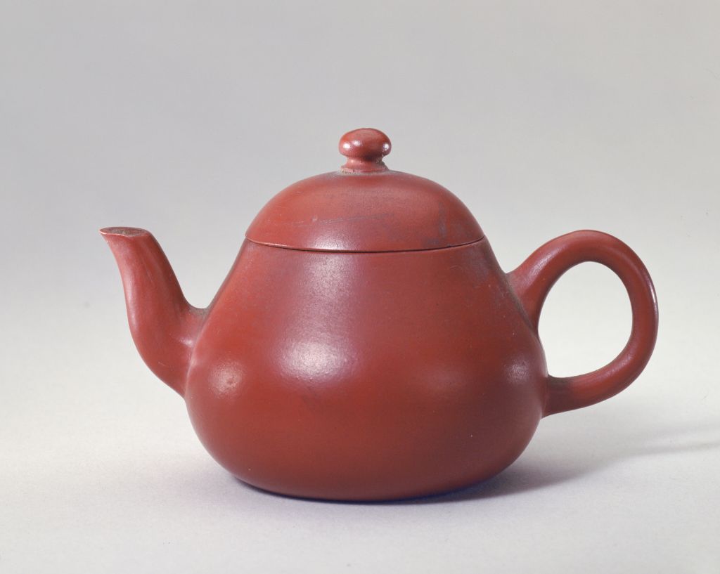 图片[1]-Small round pot with purple sand-China Archive